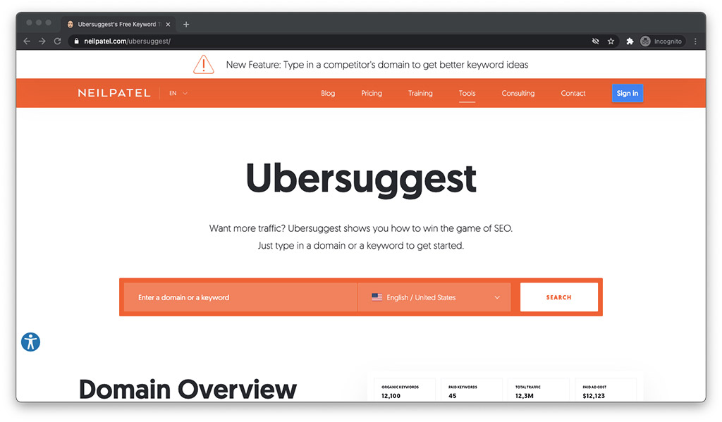 Ubersuggest