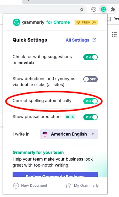 grammarly autocorrect free for studets