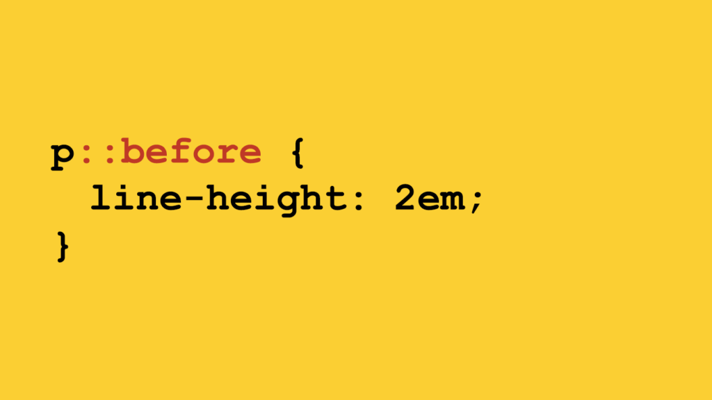 Line Height Of before Pseudo Elements In CSS Maker s Aid