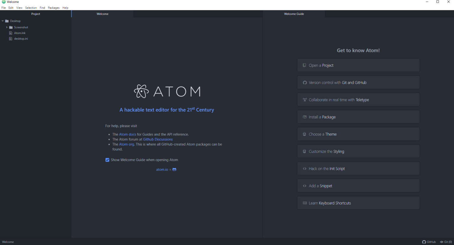 atom coding editor