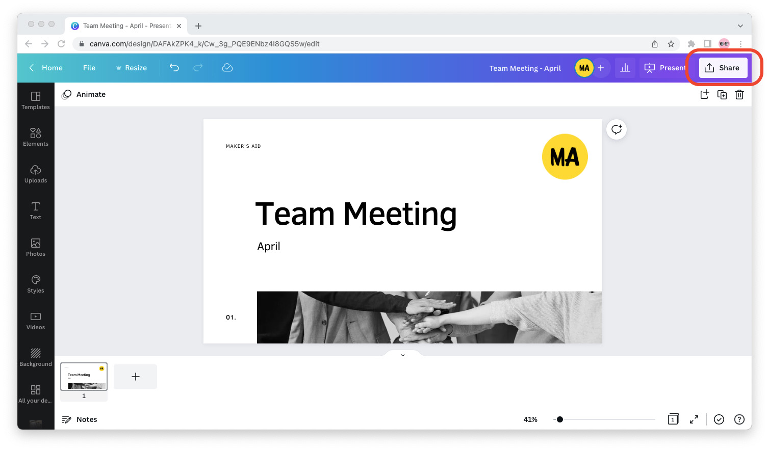 how to make canva presentation into google slides