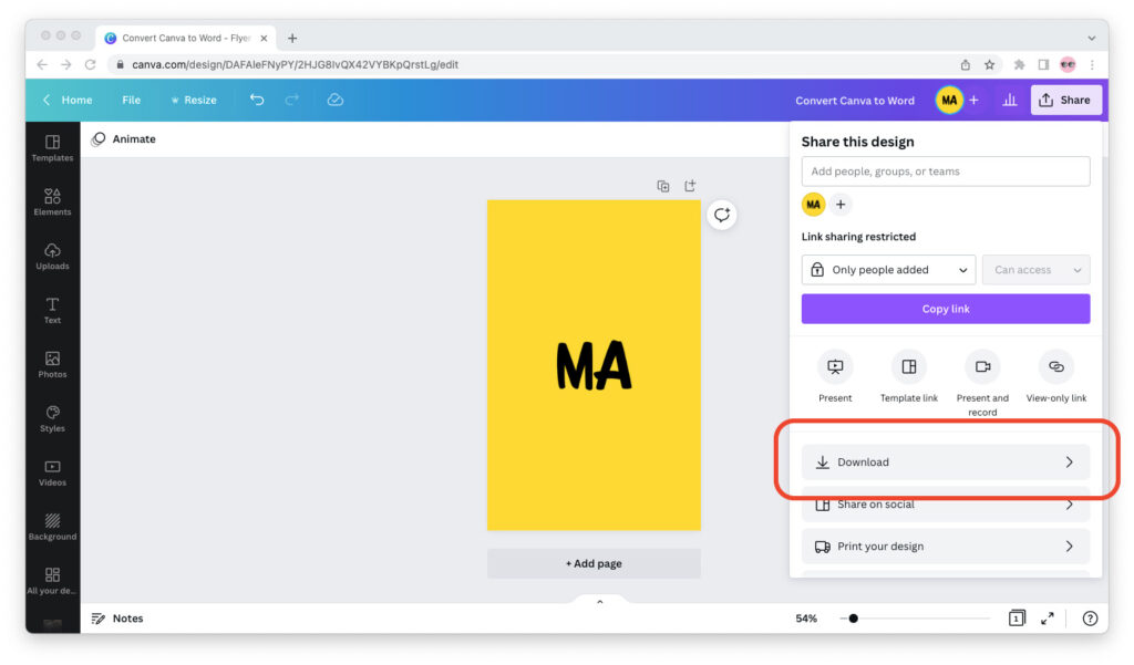 Can You Convert Canva Designs to Word Docs? - Maker's Aid