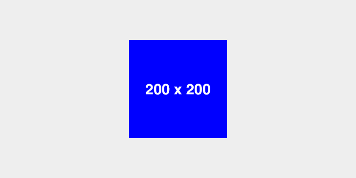 Example for a 200 x 200 ad banner