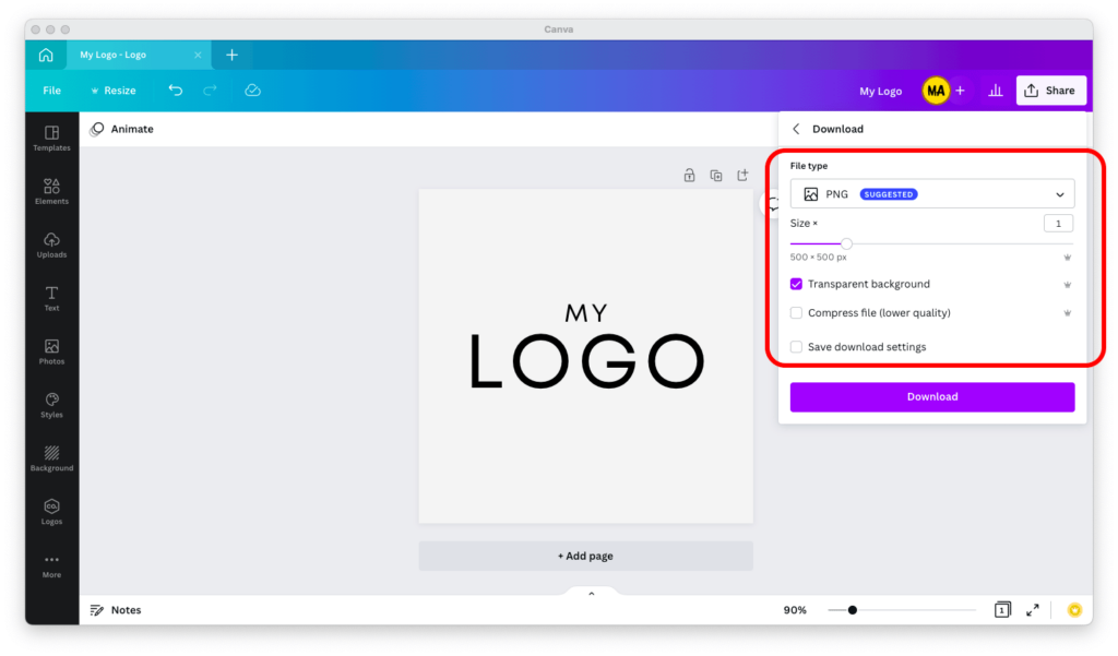 How to Make Your Logo Transparent in Canva - Maker's Aid