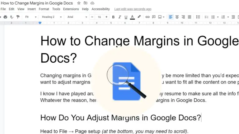 How to Change Margins in Google Docs?