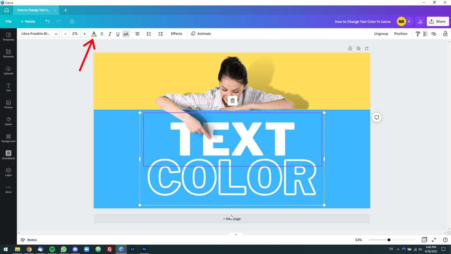 How to Change Text Color in Canva (With Screenshots) - Maker's Aid