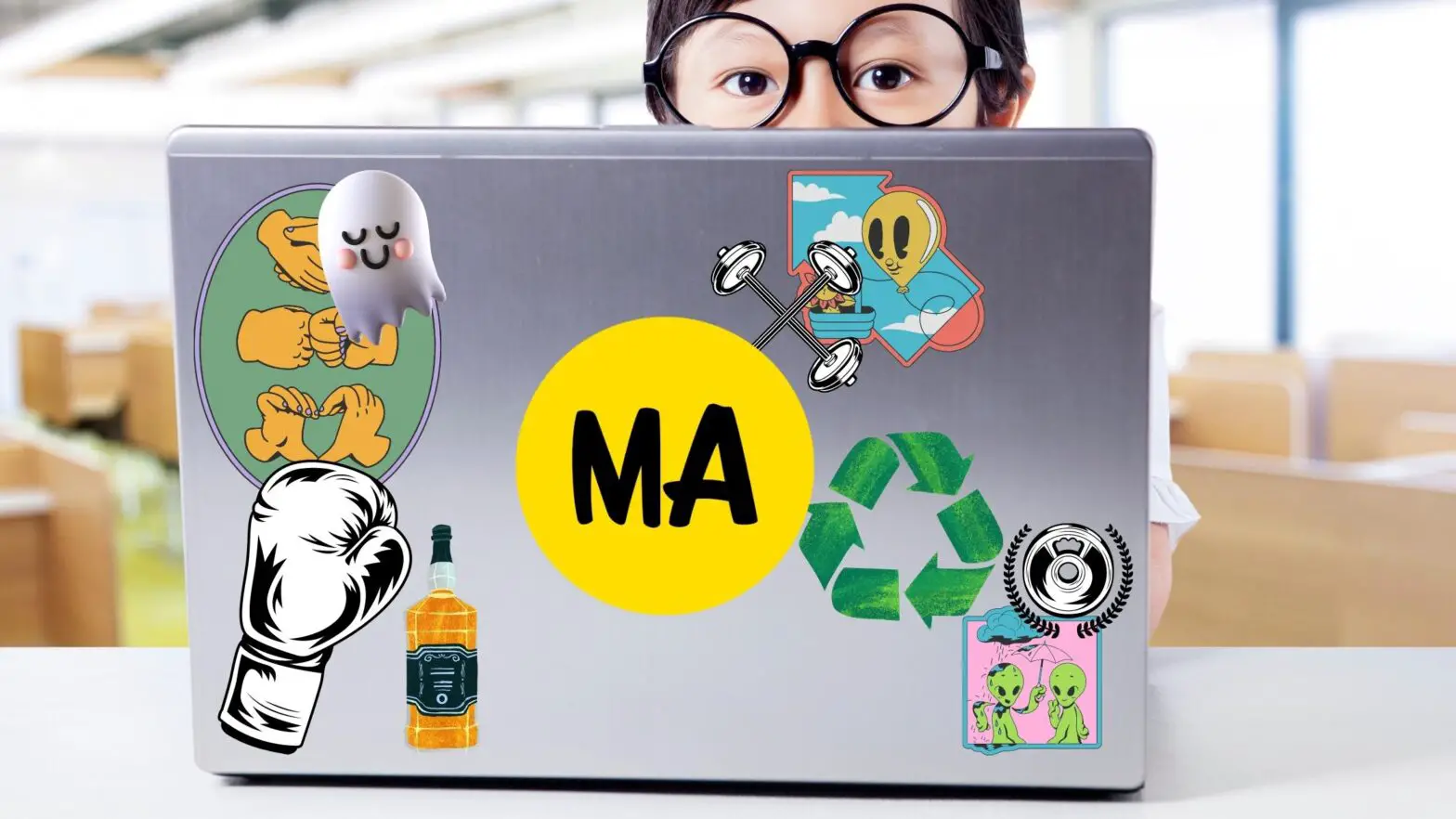 Are Stickers on a Laptop Unprofessional?
